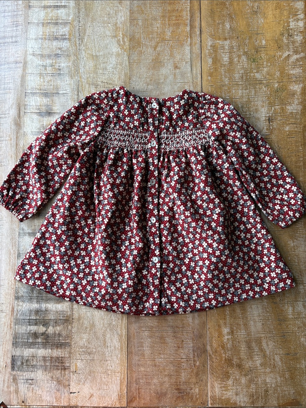 Maison Me Baby Girl Smocked Dress 12-18m - Picture 6 of 7